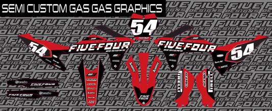 Factory '23 Gas Gas Semi Custom Graphics kit
