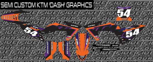 Dark 'Dash' Semi Custom KTM Graphics