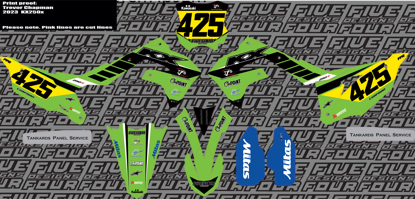 Factory 24' Kawasaki Semi Custom Graphics